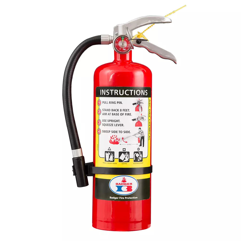 5LB Badger 5MB-6H - ABC Dry Chemical Fire Ext | Badger Fire Safety