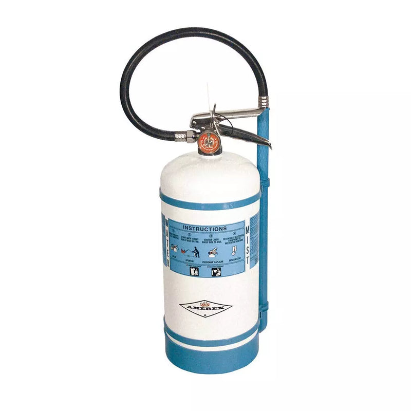 An image of a water mist fire extinguisher. 