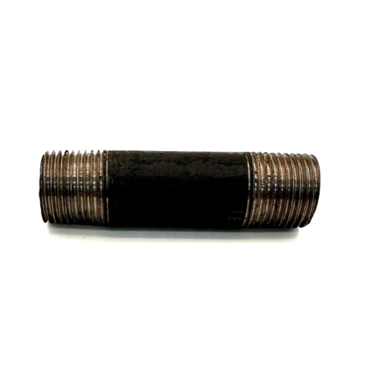 1/2" x 3" Nipple Black