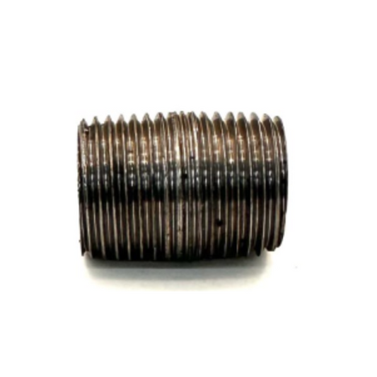 1/2" Close Nipple Black