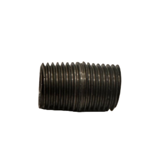 1/4" Close Nipple Black