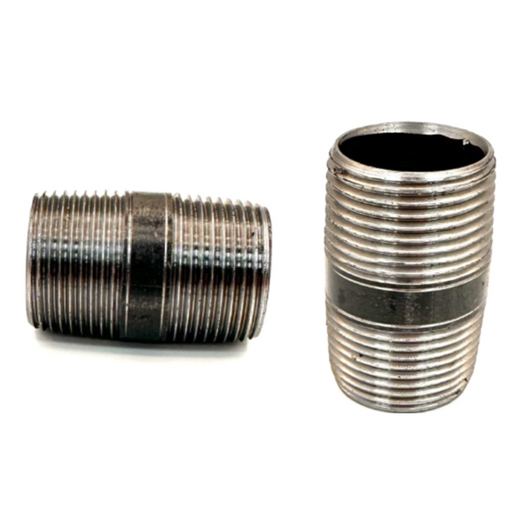 1" x 2" Nipple Black