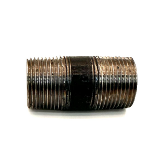 3/4" x 2" Nipple Black