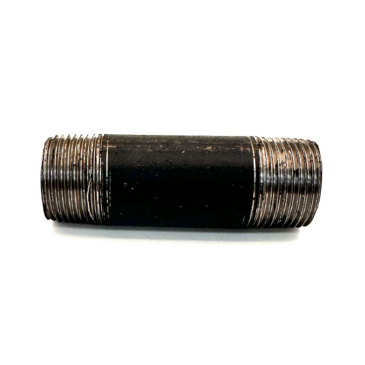 3/4" x 3" Nipple Black