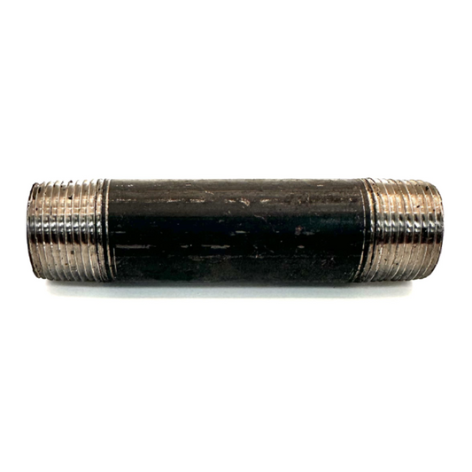 3/4" x 4" Nipple Black