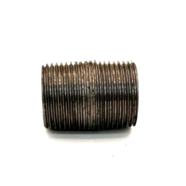 3/4" Close Nipple Black