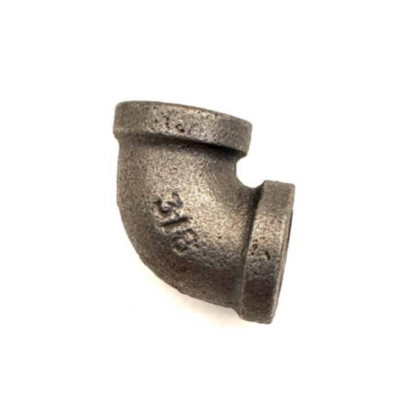 3/8" 90 Degree Elbow Black