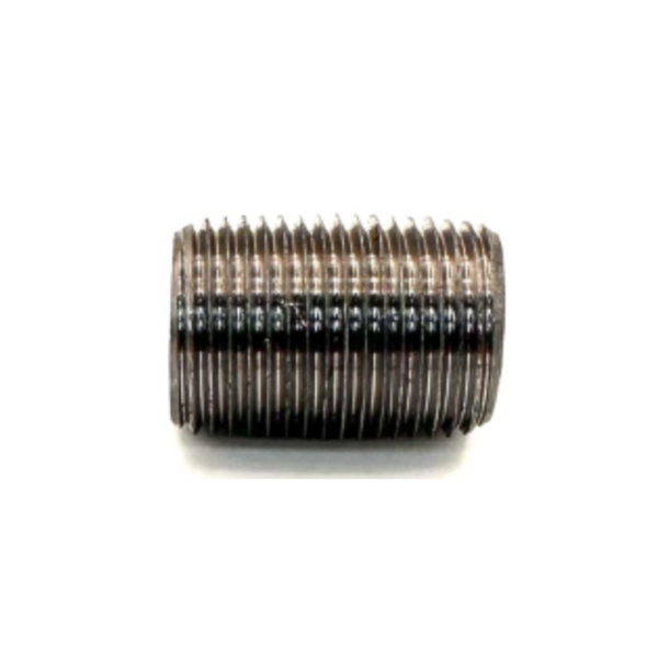 3/8" Close Nipple Black