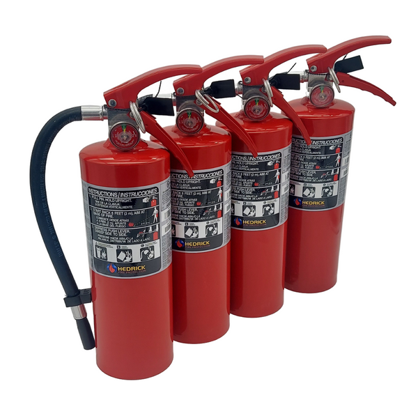 4 Pack of 5LB Ansul ABC Dry Chem Fire Extinguishers