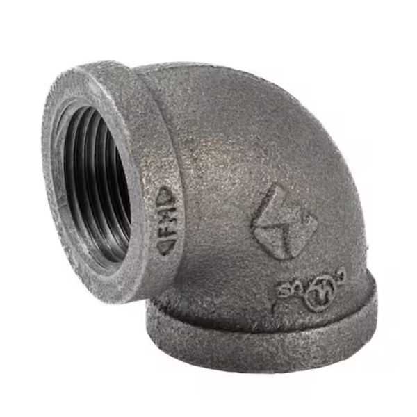 1/2" 90 Degree Elbow Black