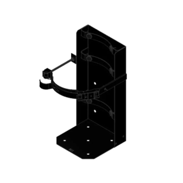 Amerex vehicle bracket for fire safety equipment, installed on a vehicle, branded by Pro Fire and Safety.