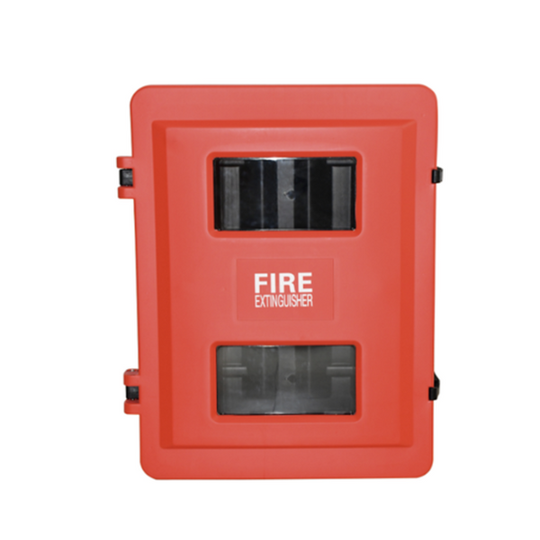 Double Plastic Fire Extinguishers Cabinet For 10LB and 20LB Fire Extinguishers