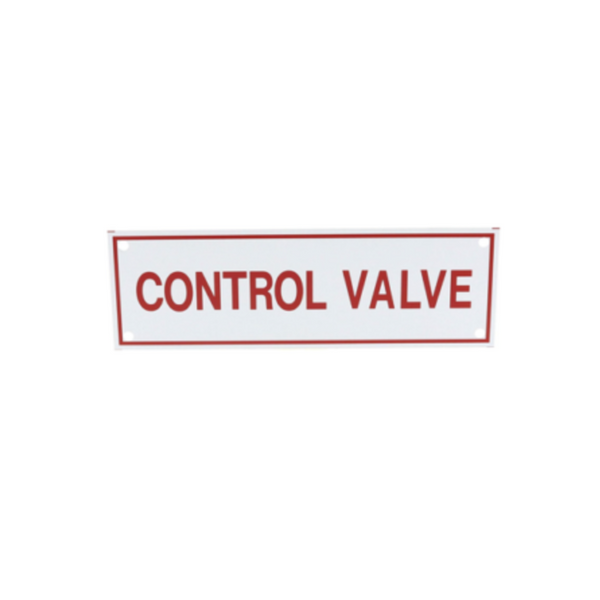 Control Valve Sign