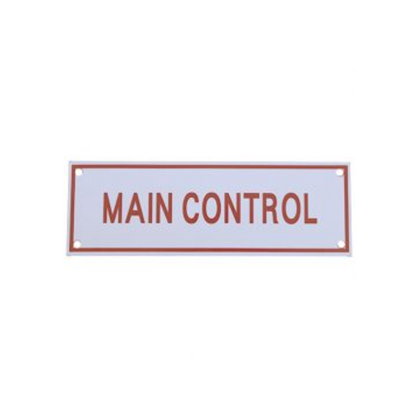 Main Control Sign