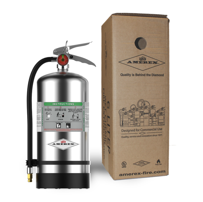 Amerex C260 - 6 Liter Class K Kitchen Fire Extinguisher