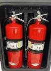 Double Plastic Fire Extinguishers Cabinet For 10LB and 20LB Fire Extinguishers