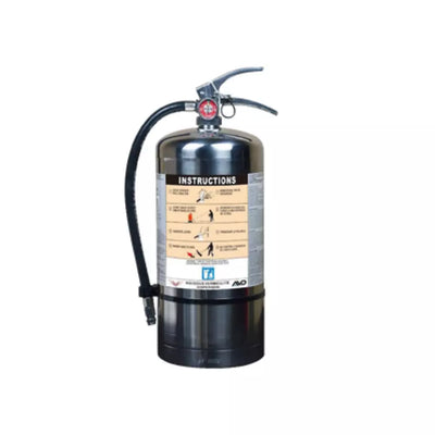 Victory 6L AVD Agent lithium-ion battery fire extinguisher with pressure gauge and safety valve, designed for electrical fire safety.